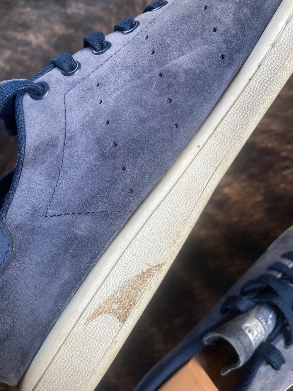 Stan Smith Adidas Men's Suede Casual Sneakers in Blue